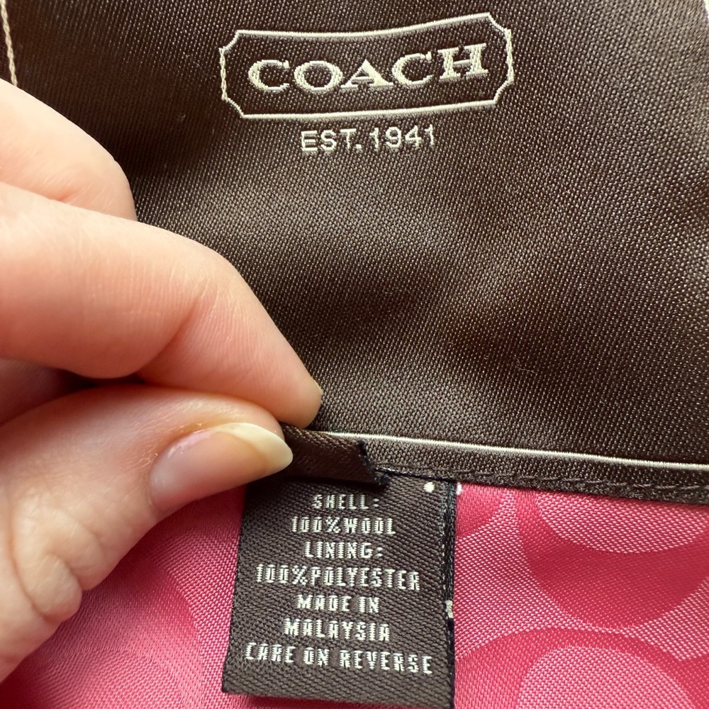 Coach Plaid Women's Jacket - Picture 6 of 11